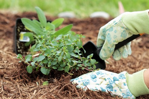 First aid kit and emergency equipment on a gardening van